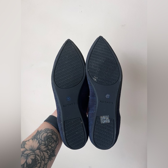 Rothy’s The Point Maritime Navy Blue Flats Women’s Size 9 - Picture 9 of 11